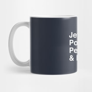 Jeter, Posada, Pettitte, Rivera - White Mug